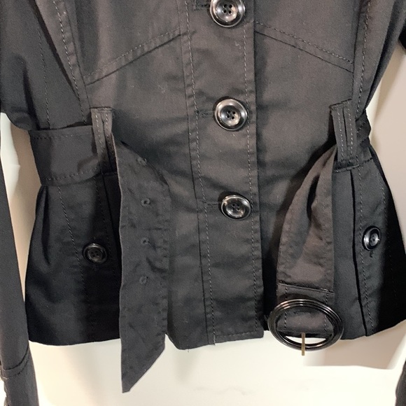 𝅺VERO Moda Duffy Short Trench Coat Size M - Picture 8 of 10